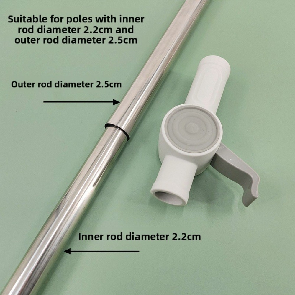 2個入りユニバーサルスピンモップ用伸縮ポールロッククリップ、 - Fishing Rod Telescopic のレビューと価格
