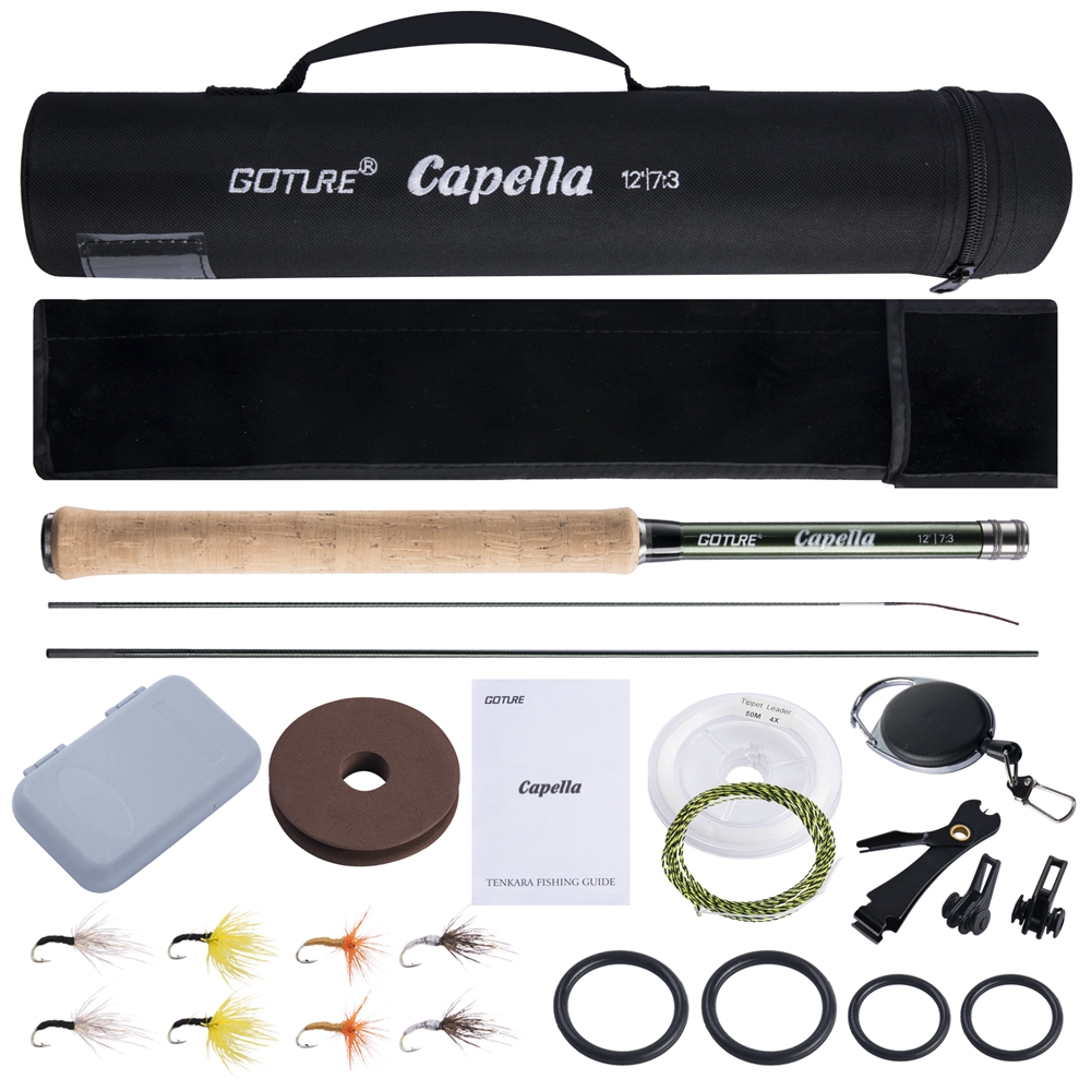 GOTENKara-超軽量釣り竿,3.6mコンボ,ライン付き - Fishing Rod Combo のレビューと価格