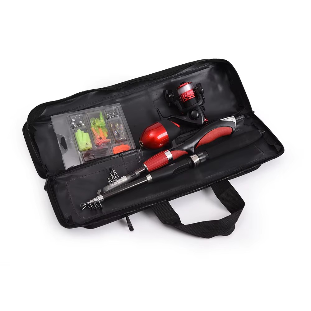 二重層オックスフォード布製釣りバッグ 50cm 80cm 7 - Fishing Rod Case のレビューと価格