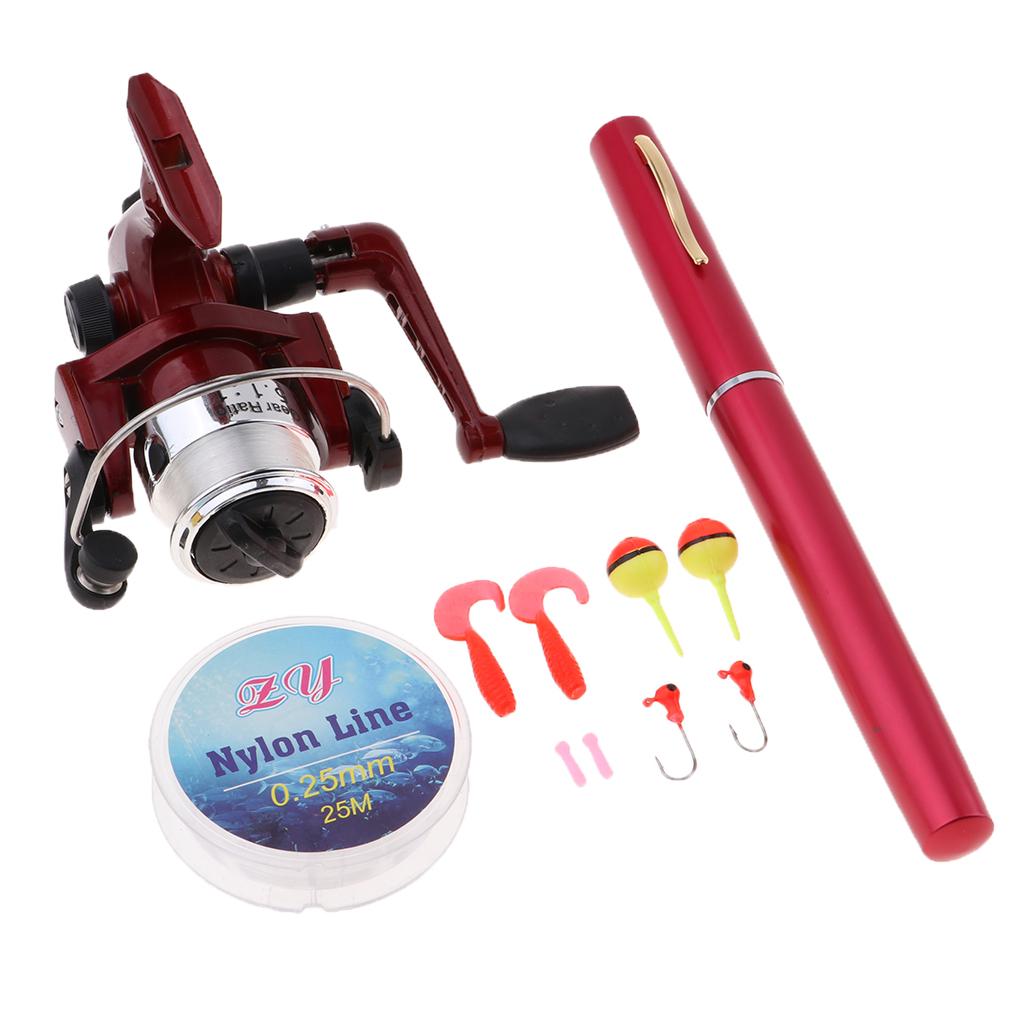 ミニポータブルポケット釣り竿、伸縮式ポール、スピニングリール - Fishing Rod Combo のレビューと価格