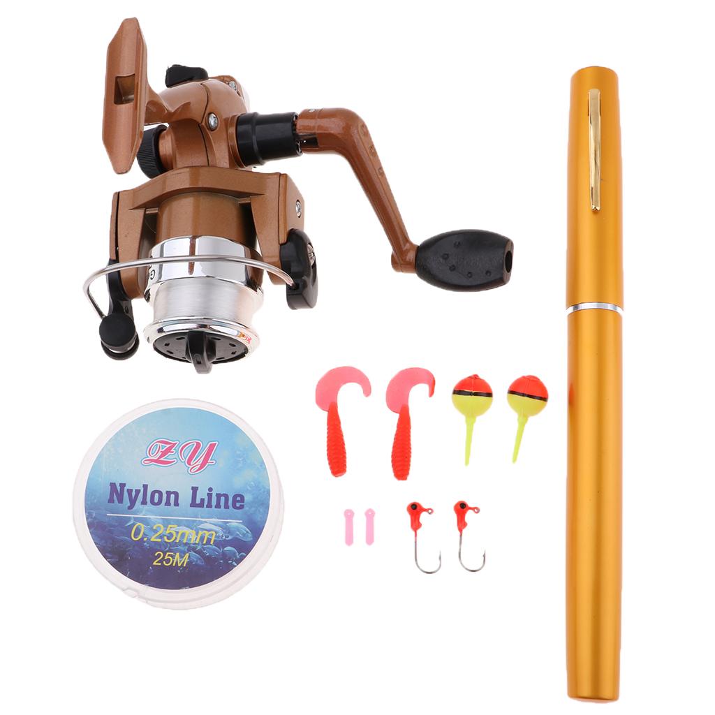 ミニポータブルポケット釣り竿、伸縮式ポール、スピニングリール - Fishing Rod Combo のレビューと価格