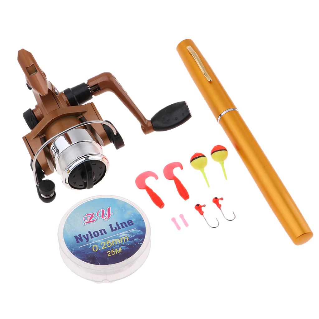ミニポータブルポケット釣り竿、伸縮式ポール、スピニングリール - Fishing Rod Combo のレビューと価格