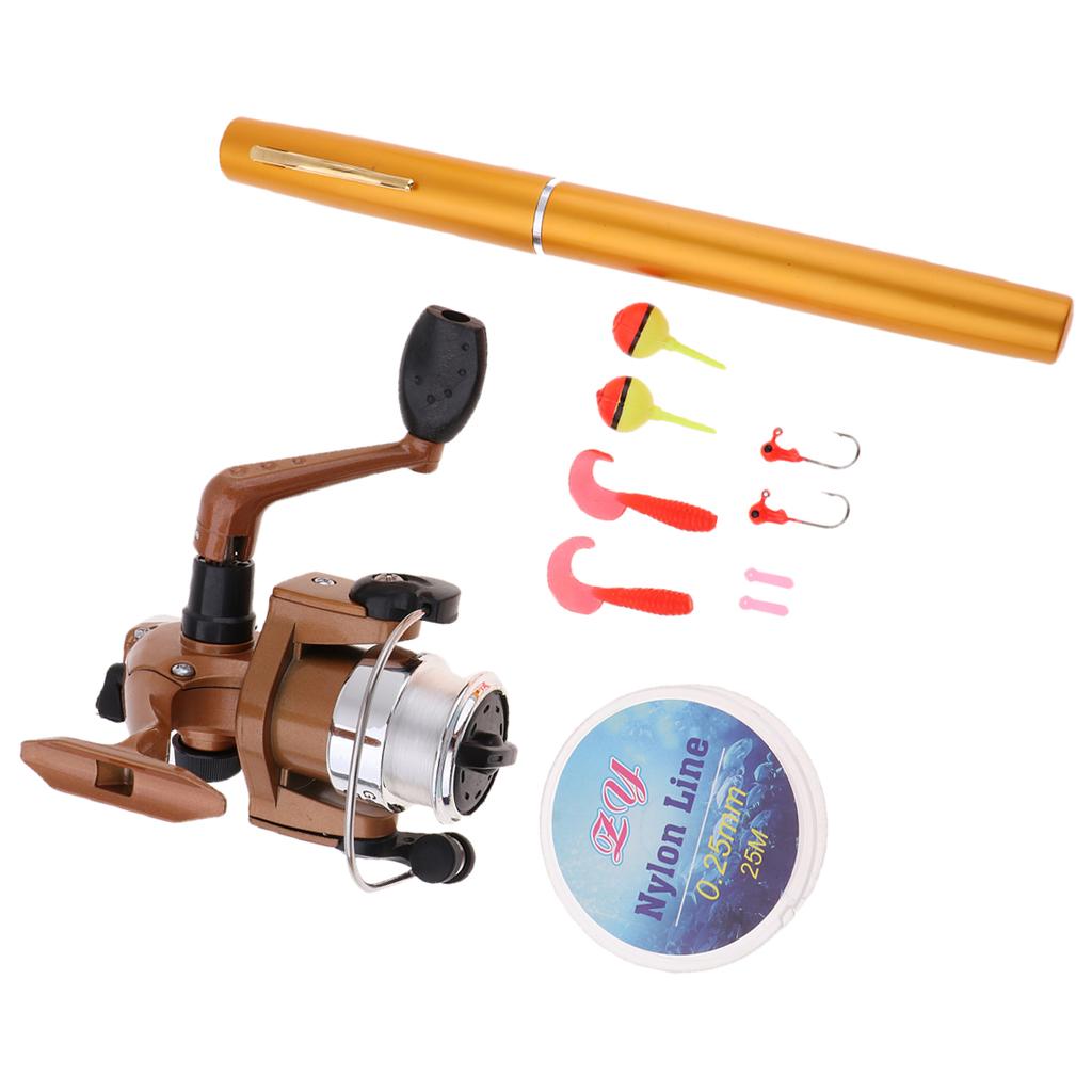 ミニポータブルポケット釣り竿、伸縮式ポール、スピニングリール - Fishing Rod Combo のレビューと価格